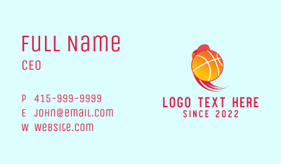 Basketball Cap Athlete Business Card Image Preview