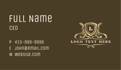 Premium Royalty Crest Business Card Image Preview