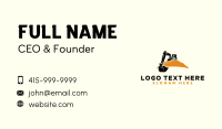 Quarry Backhoe Excavator Business Card Image Preview