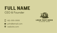 Green Dump Truck Business Card Image Preview