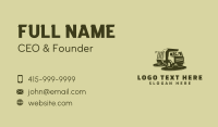 Green Dump Truck Business Card Image Preview