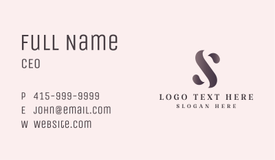 Classic Letter JS Business Card Image Preview