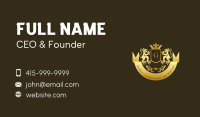 Lion Crown Crest Business Card Image Preview