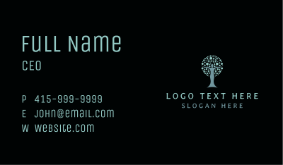Woman Nature Tree Business Card Image Preview