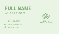 Organic Cannabis Leaf Business Card Image Preview