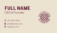 Brick Wall Badge Business Card Image Preview