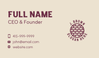 Brick Wall Badge Business Card Image Preview