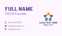 Multicolor Medical Cross Star Business Card Image Preview