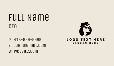 Hipster Dog Pet Business Card Image Preview