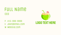 Fresh Coconut Juice  Business Card Image Preview