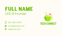 Fresh Coconut Juice  Business Card Image Preview