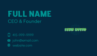 Retro Pop Art Wordmark Business Card Image Preview