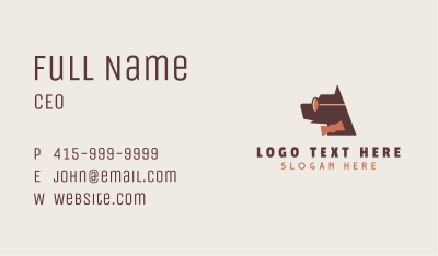 Hipster Pet Dog Business Card Image Preview