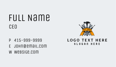 Hipster Handyman Tools Business Card Image Preview