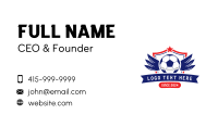 Soccer Ball Tournament Business Card Design