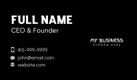 Fun Handwritten Wordmark Business Card Image Preview