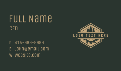 Tree Lumber Sawmill Business Card Image Preview
