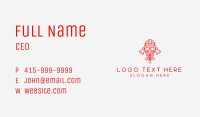 Red Axe Warrior  Business Card Image Preview