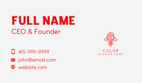 Red Axe Warrior  Business Card Image Preview