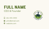 Grass Lawn Shovel Business Card Image Preview
