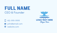 Whale Tail Ocean Business Card Design