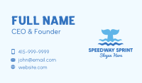 Whale Tail Ocean Business Card Image Preview
