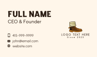 Classic Winter Boots Business Card Image Preview