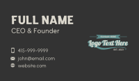 Sports Banner Wordmark Business Card Preview