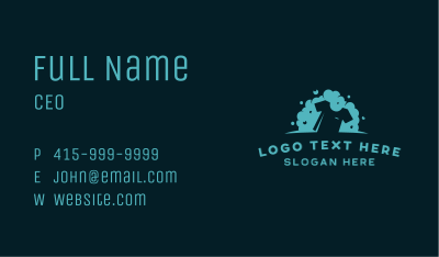 T shirt Cleaning Laundry Business Card Image Preview