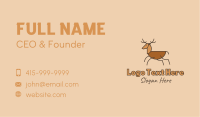 Wild Brown Deer  Business Card Image Preview