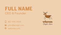 Wild Brown Deer  Business Card Image Preview