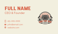 Vinyl Record Saxophone Business Card Preview