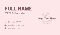 Organic Flower Wordmark Business Card Image Preview