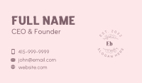 Organic Flower Wordmark Business Card Image Preview