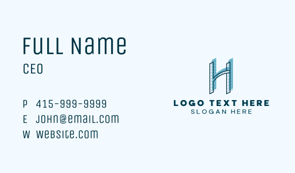 Business Company Letter H Business Card Design Image Preview