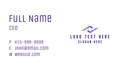 Creative Startup Wave Business Card Image Preview