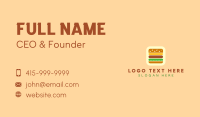 Burger App Business Card Preview