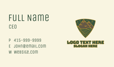 Triangle Meadow Badge Business Card Image Preview