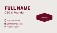 Stylish Script Wordmark Business Card Image Preview