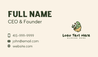 Green Leaf Salad Bowl Business Card Image Preview