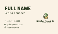 Green Leaf Salad Bowl Business Card Image Preview