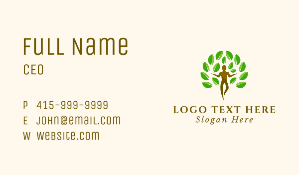 Human Wellness Therapist Business Card Design Image Preview