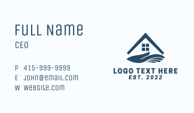 House Roof Shelter Business Card