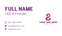 Brand Commemoration Number 2 Business Card Preview