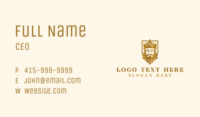 Luxury King Crown Business Card Image Preview