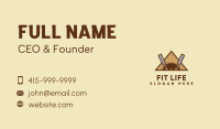 Saw Chisel Emblem Business Card Image Preview