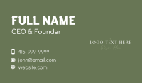 Stylish Elegant Boutique Business Card Image Preview