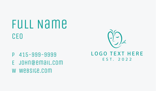 Healthy Mental Wellness Business Card Design Image Preview