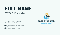 Ocean Surfer Man Business Card Design