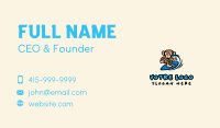 Cartoon Monkey Surf Business Card Image Preview